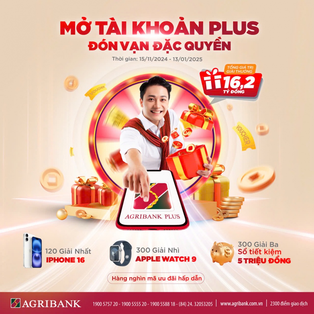 Thu thập sinh trắc học để rinh iPhone 16 cùng Agribank Plus