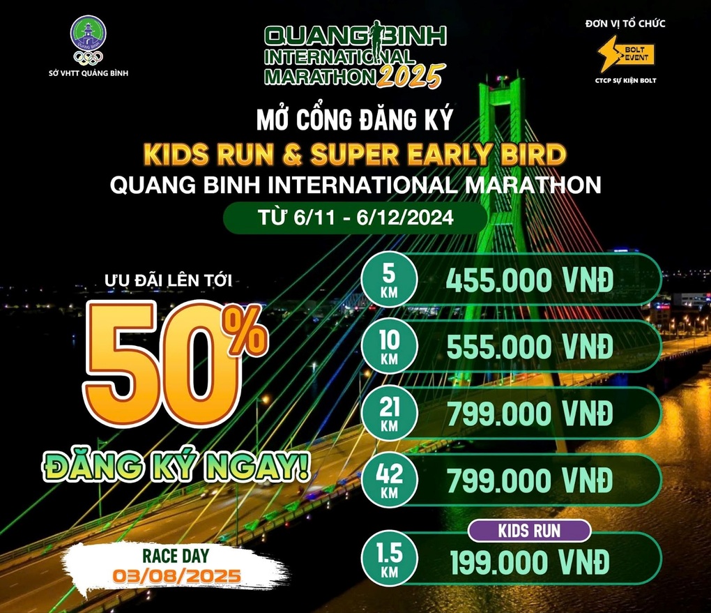 Giải chạy mùa hè Quang Binh International Marathon 2025 trở lại với nhiều thú vị - 4