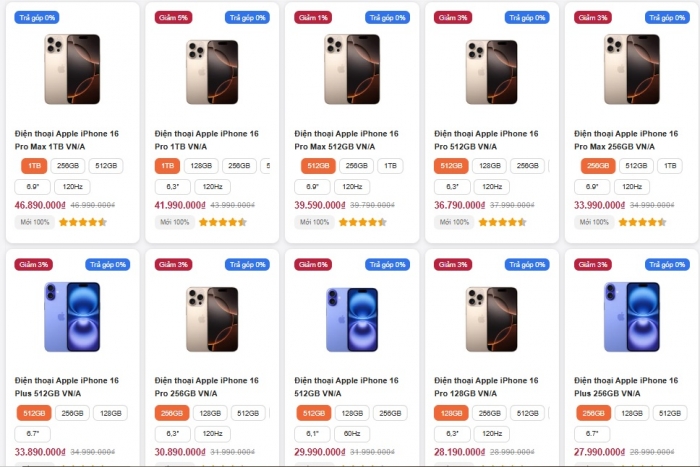 Giá iPhone 16, iPhone 16 Pro Max mới nhất giảm như xả kho, cơ hội sở hữu siêu phẩm rẻ nhất từ trước tới nay- Ảnh 2.